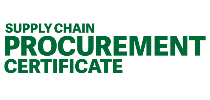 Supply Chain Procurement Certificate