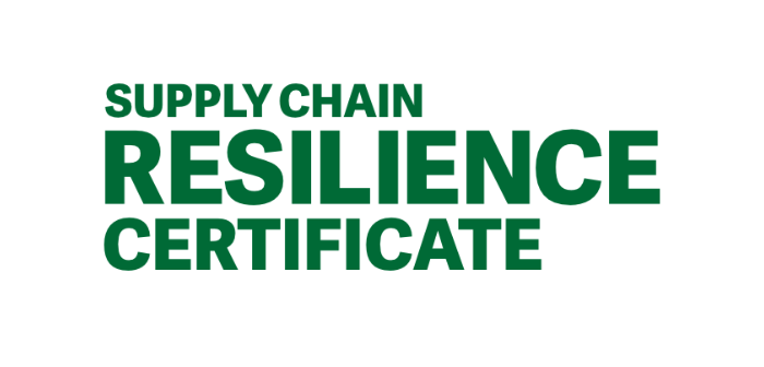 Supply Chain Resilience Certificate